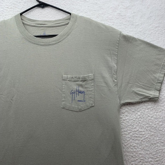 Guy Harvey T-Shirt Mens Large L‎ Marlin Weathered Graphic Fishing Southern Dad - Picture 3 of 12